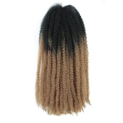 Marley Twist Hair Extensions 18inch Ombre Synthetic Braiding Hair Afro Kinky Curly Crochet Marley Braids Hair Expo City