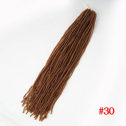 18 Inch Fake Hair Sister Locs Faux Locs Crochet Hair Accessories Synthetic Faux Locs Crochet Hair Extensions For Black Women