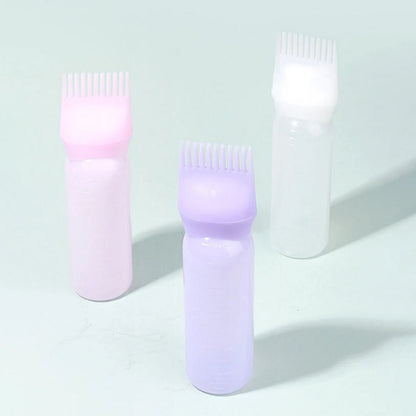 3pcs plastic hair dye brush shampoo bottles oil comb styling tools hair dye beauty salon tools Special for real hair wigs