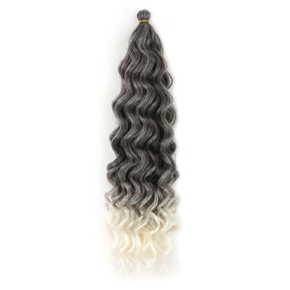 Curly Crochet Hair Extesion Synthetic Hair 18 Inch Hawaii Ocean Wave Braiding Hair Goddess Locs Boho Style Hairpiece For Women