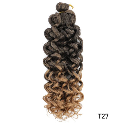 TOMO Synthetic Hair Ocean Wave Crochet Hair 18 24 Inches Freetress Water Wave Braiding Hair Crochet Braid Extensions for Women