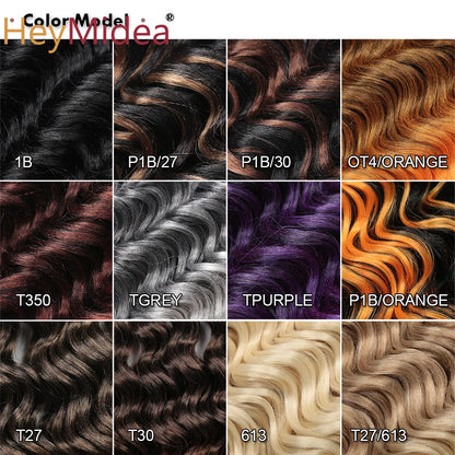 Synthetic Afro Curly Ocean Wave Crochet Hair 10Inches Freetress Water Wave Braiding Hair Crochet Braid Extensions for Women