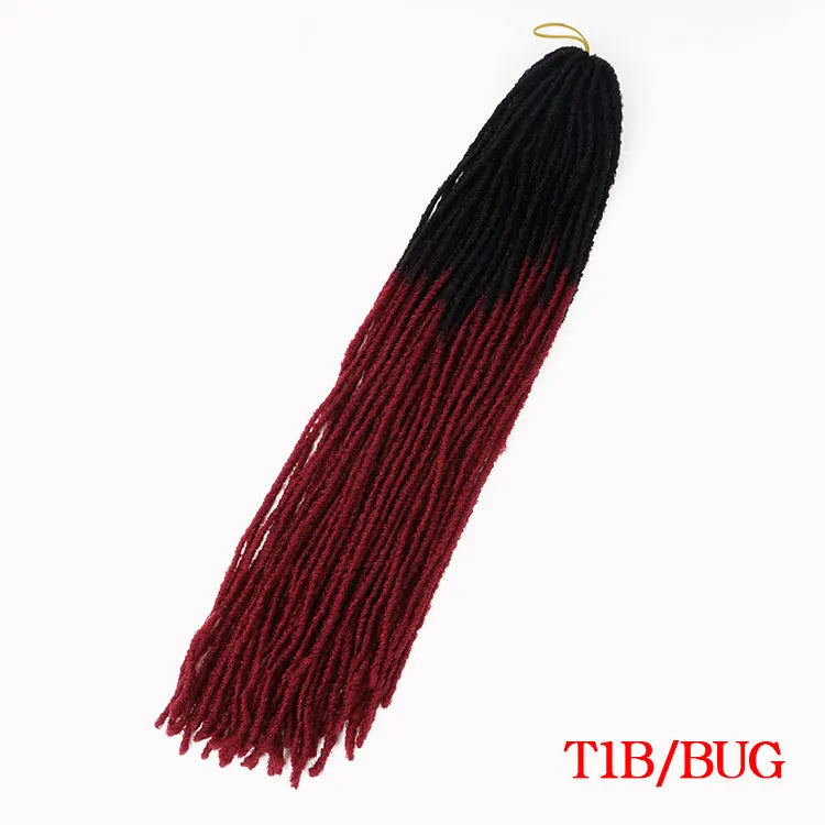 18 Inch Fake Hair Sister Locs Faux Locs Crochet Hair Accessories Synthetic Faux Locs Crochet Hair Extensions For Black Women