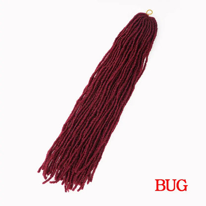 18 Inch Fake Hair Sister Locs Faux Locs Crochet Hair Accessories Synthetic Faux Locs Crochet Hair Extensions For Black Women