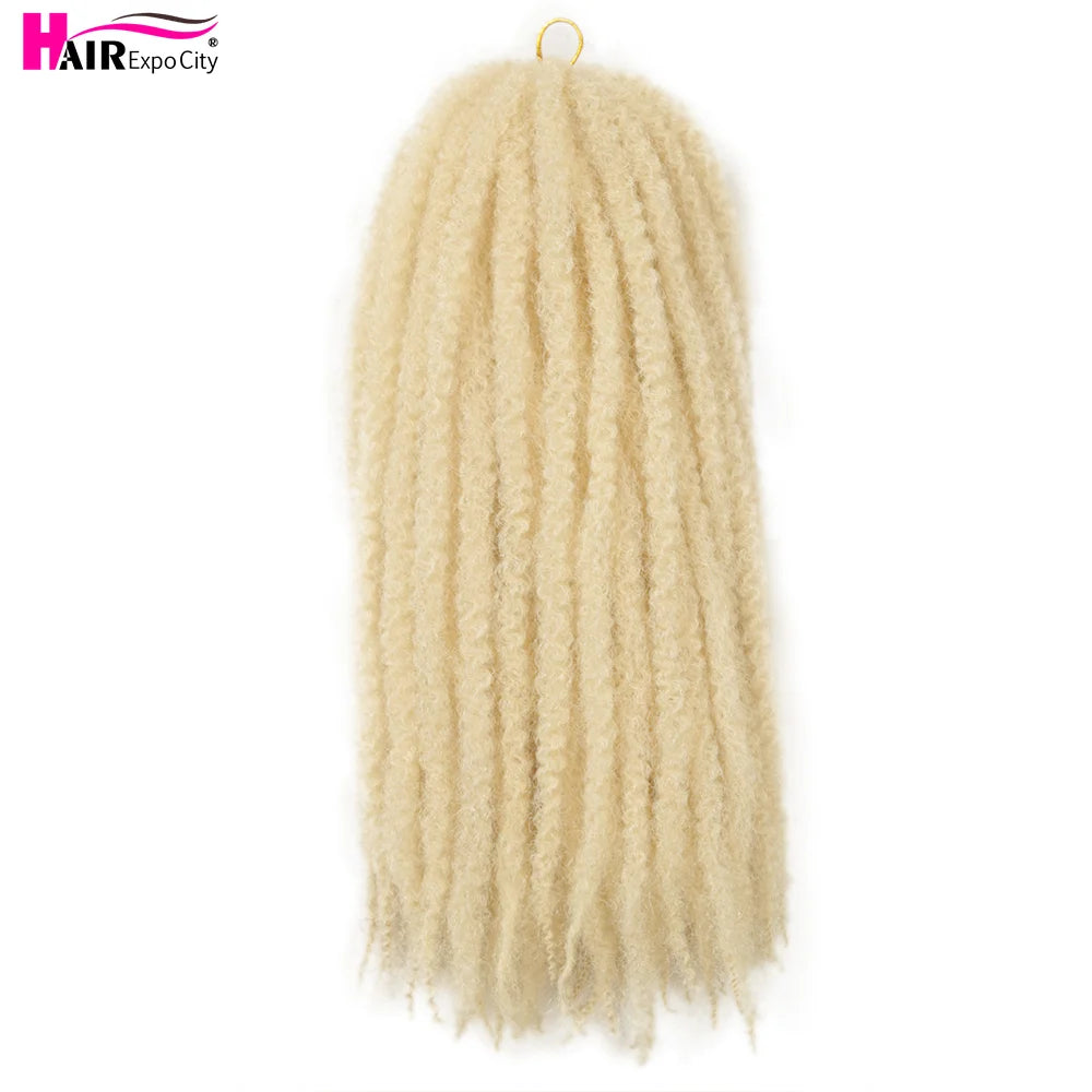 Marley Twist Hair Extensions 18inch Ombre Synthetic Braiding Hair Afro Kinky Curly Crochet Marley Braids Hair Expo City