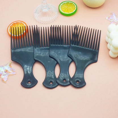 Afro Natural Curly Hair Comb Pick Hair Parting Comb African Braiding Comb Wide Teeth Retro Oil Head Styling Tool For Man Women