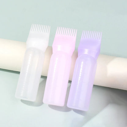 3pcs plastic hair dye brush shampoo bottles oil comb styling tools hair dye beauty salon tools Special for real hair wigs