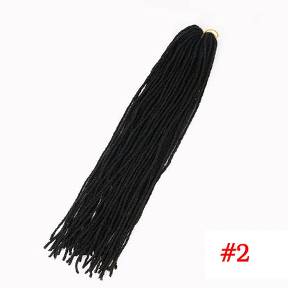 18 Inch Fake Hair Sister Locs Faux Locs Crochet Hair Accessories Synthetic Faux Locs Crochet Hair Extensions For Black Women