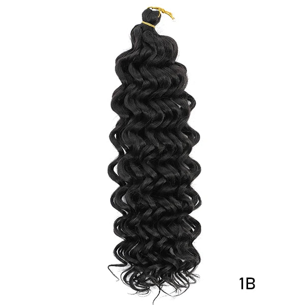 TOMO Synthetic Hair Ocean Wave Crochet Hair 18 24 Inches Freetress Water Wave Braiding Hair Crochet Braid Extensions for Women