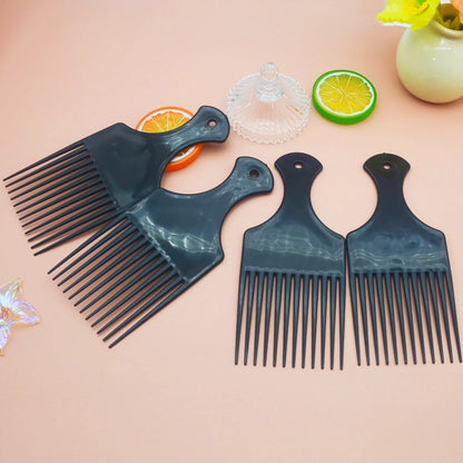 Afro Natural Curly Hair Comb Pick Hair Parting Comb African Braiding Comb Wide Teeth Retro Oil Head Styling Tool For Man Women