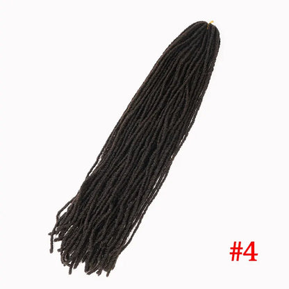 18 Inch Fake Hair Sister Locs Faux Locs Crochet Hair Accessories Synthetic Faux Locs Crochet Hair Extensions For Black Women