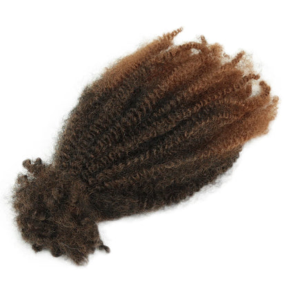 Alibaby 12Inch Synthetic Afro Kinky Twist Marley Crochet Hair Pre-Separated Spring Afro Twist Hair For Butterfly Locs Braids