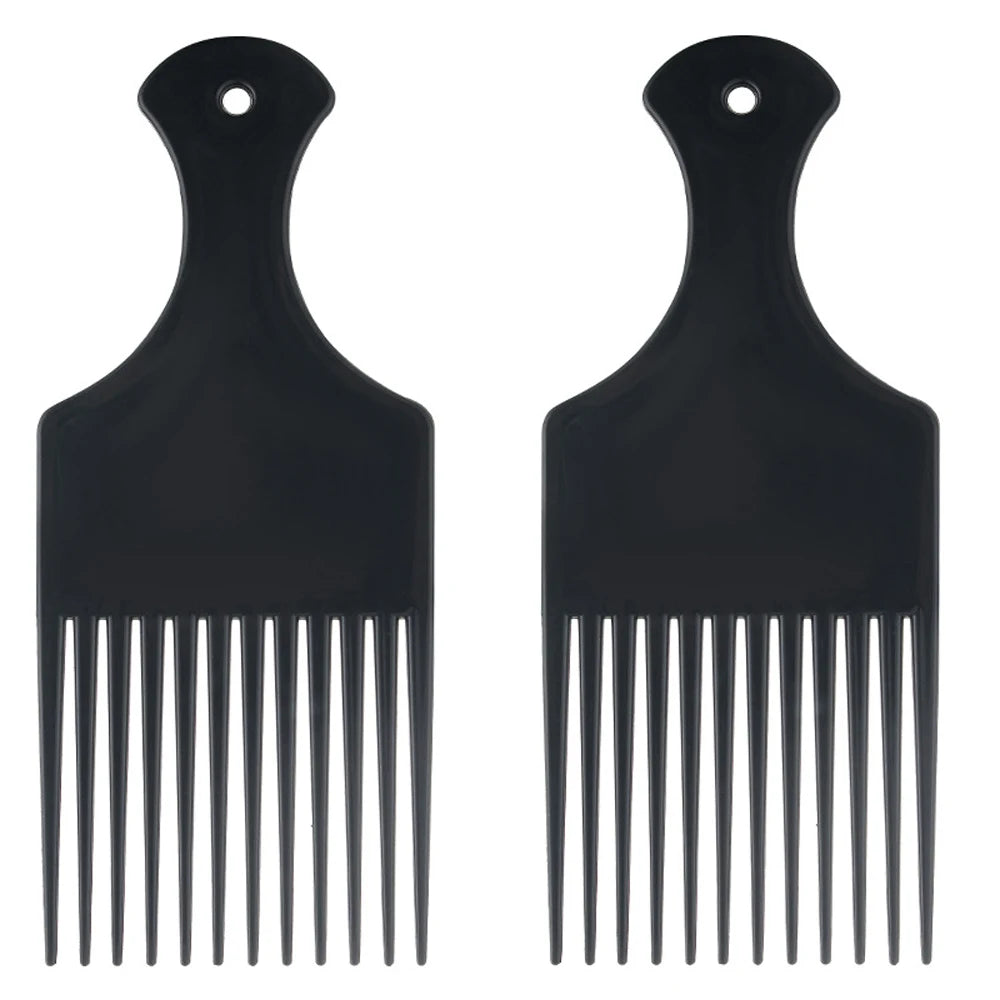Afro Natural Curly Hair Comb Pick Hair Parting Comb African Braiding Comb Wide Teeth Retro Oil Head Styling Tool For Man Women