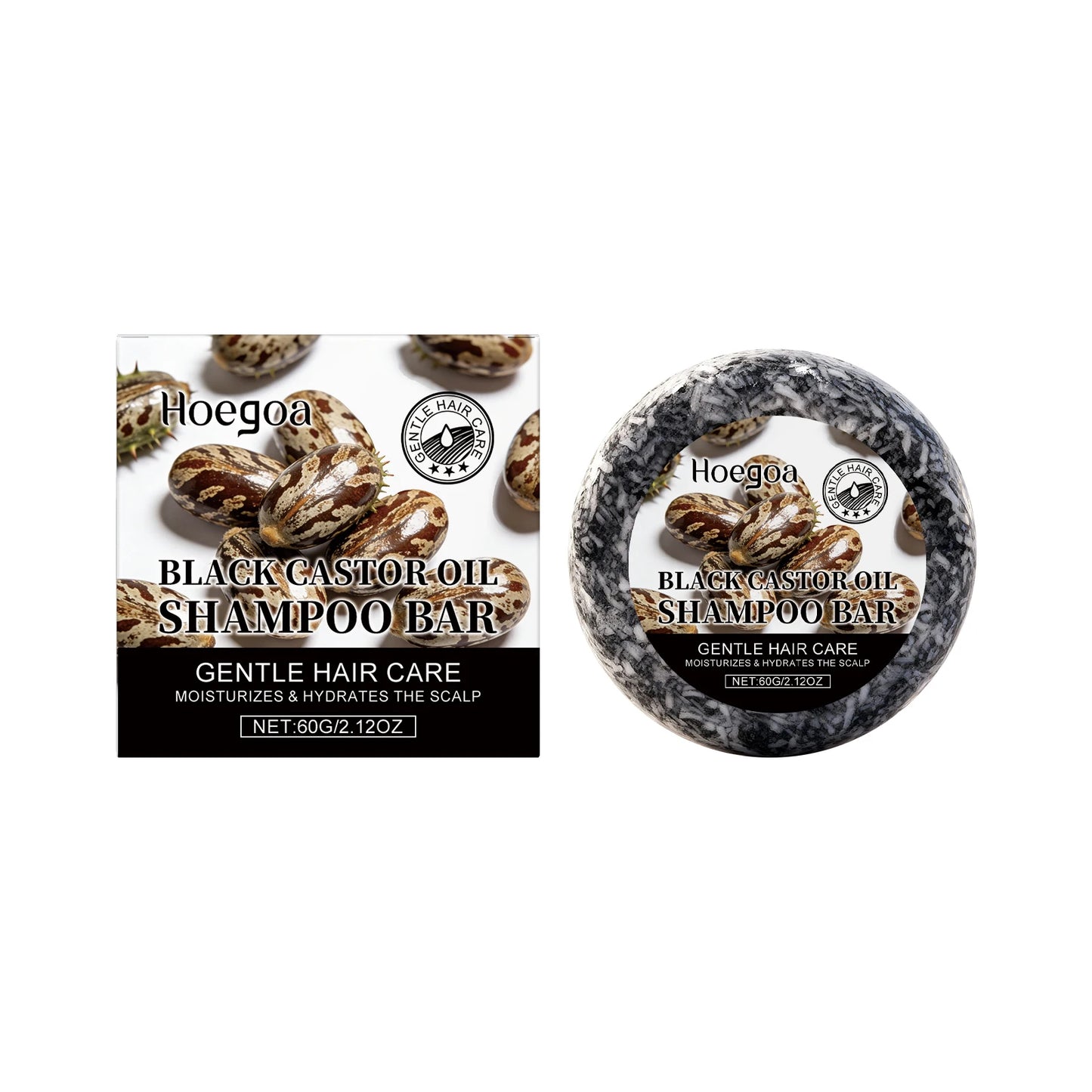 Black Castor Oil Shampoo Bar Natural Hair Care Soap With Jojoba Olive Oil Moisturizing Repair For Dry Damaged Hair Shampoo