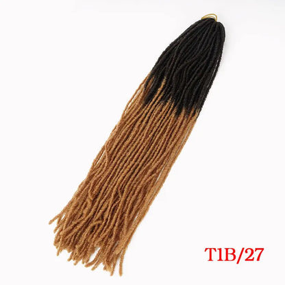 18 Inch Fake Hair Sister Locs Faux Locs Crochet Hair Accessories Synthetic Faux Locs Crochet Hair Extensions For Black Women