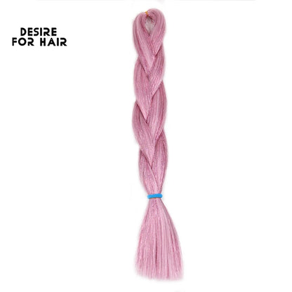 Desire for Hair 24inch Synthetic Braiding Hair Mix Tinsel Bling Bling Red Christmas Color Synthetic Hair Extensions Jumbo Braids