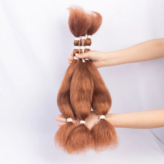 Wet And Wavy Human Hair Braiding Hair Bundles Locks Hair Extensions Microlocs Bulk Human Hair For Braiding Box Crochet Braids