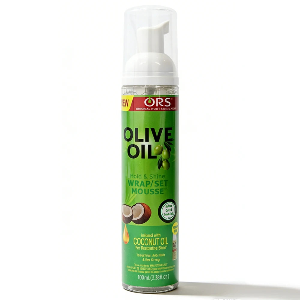 100ml Curly Hair Mousse Strong Hold Olive Oil Hair Styling Foam Anti-Frizz Wig Styling Mousse for Women Men