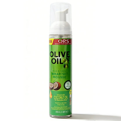 100ml Curly Hair Mousse Strong Hold Olive Oil Hair Styling Foam Anti-Frizz Wig Styling Mousse for Women Men