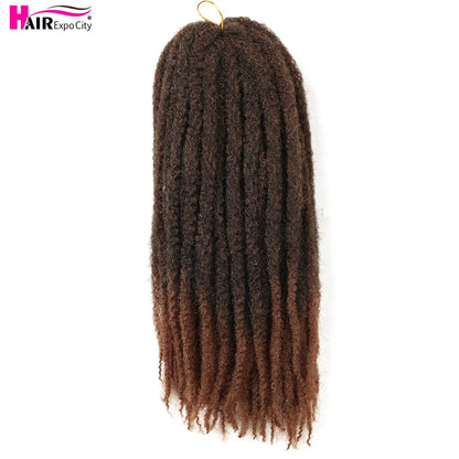 Marley Twist Hair Extensions 18inch Ombre Synthetic Braiding Hair Afro Kinky Curly Crochet Marley Braids Hair Expo City