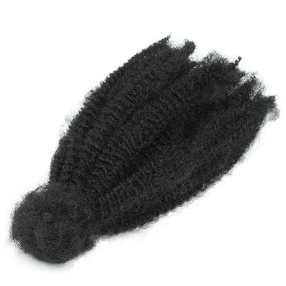 Alibaby 12Inch Synthetic Afro Kinky Twist Marley Crochet Hair Pre-Separated Spring Afro Twist Hair For Butterfly Locs Braids