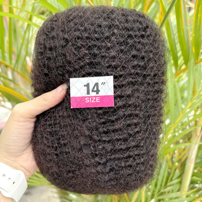 10-18In 30 or 50g/Pack Natural 4C Afro Kinky Curly Bulk Human Hair Extensions No Weft Brazilian Remy Bulk for Locs Braiding Hair