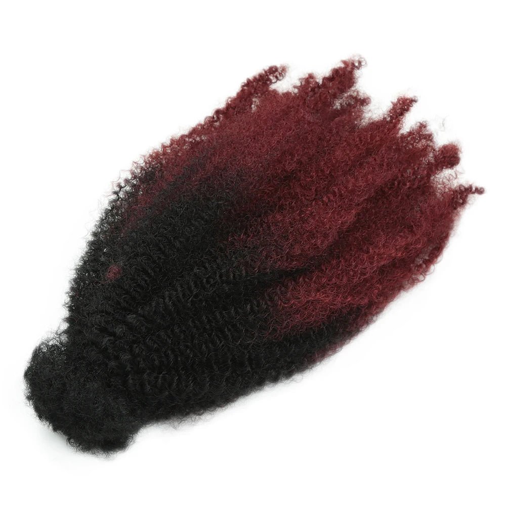 Alibaby 12Inch Synthetic Afro Kinky Twist Marley Crochet Hair Pre-Separated Spring Afro Twist Hair For Butterfly Locs Braids