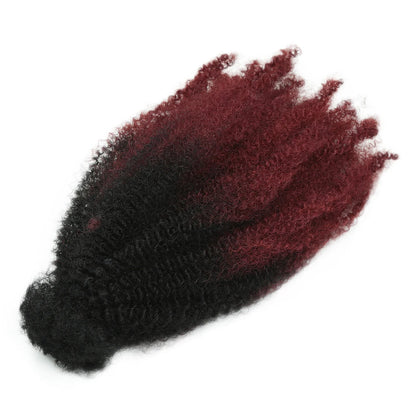 Alibaby 12Inch Synthetic Afro Kinky Twist Marley Crochet Hair Pre-Separated Spring Afro Twist Hair For Butterfly Locs Braids