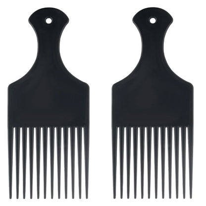 Afro Natural Curly Hair Comb Pick Hair Parting Comb African Braiding Comb Wide Teeth Retro Oil Head Styling Tool For Man Women