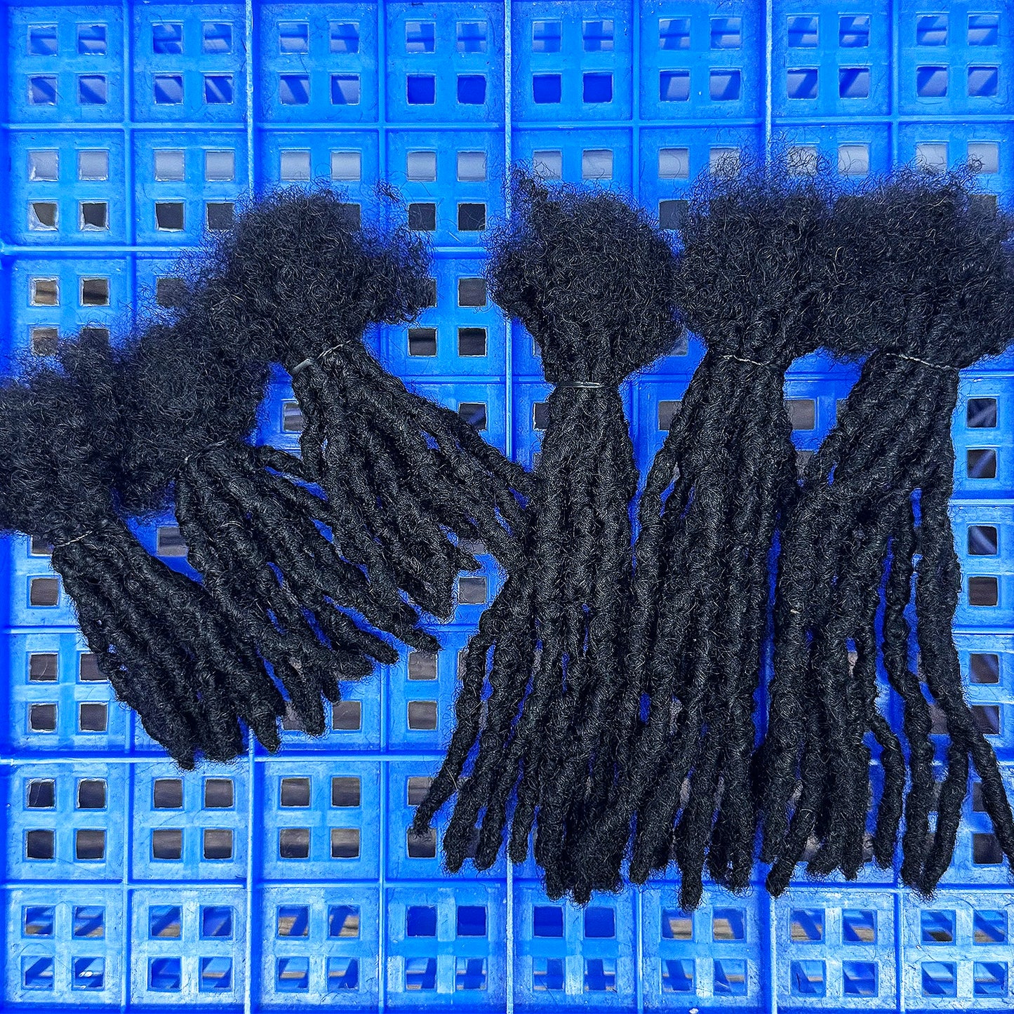 4-8inch 0.6cm Width Interlocking Locs Dreadlock Extensions Full Handmade Permanent Loc Extension Human Hair for Men/Women