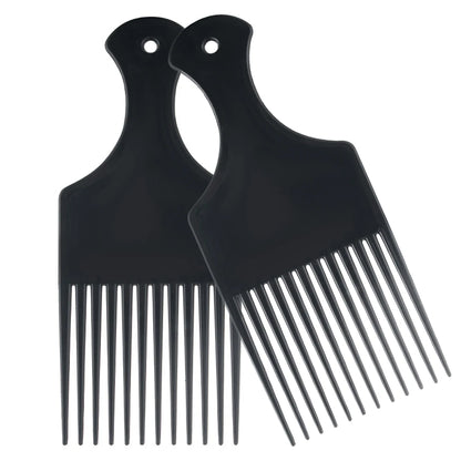Afro Natural Curly Hair Comb Pick Hair Parting Comb African Braiding Comb Wide Teeth Retro Oil Head Styling Tool For Man Women