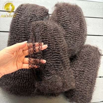 10-18In 30 or 50g/Pack Natural 4C Afro Kinky Curly Bulk Human Hair Extensions No Weft Brazilian Remy Bulk for Locs Braiding Hair