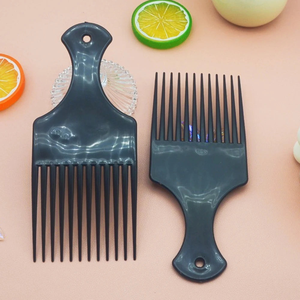 Afro Natural Curly Hair Comb Pick Hair Parting Comb African Braiding Comb Wide Teeth Retro Oil Head Styling Tool For Man Women