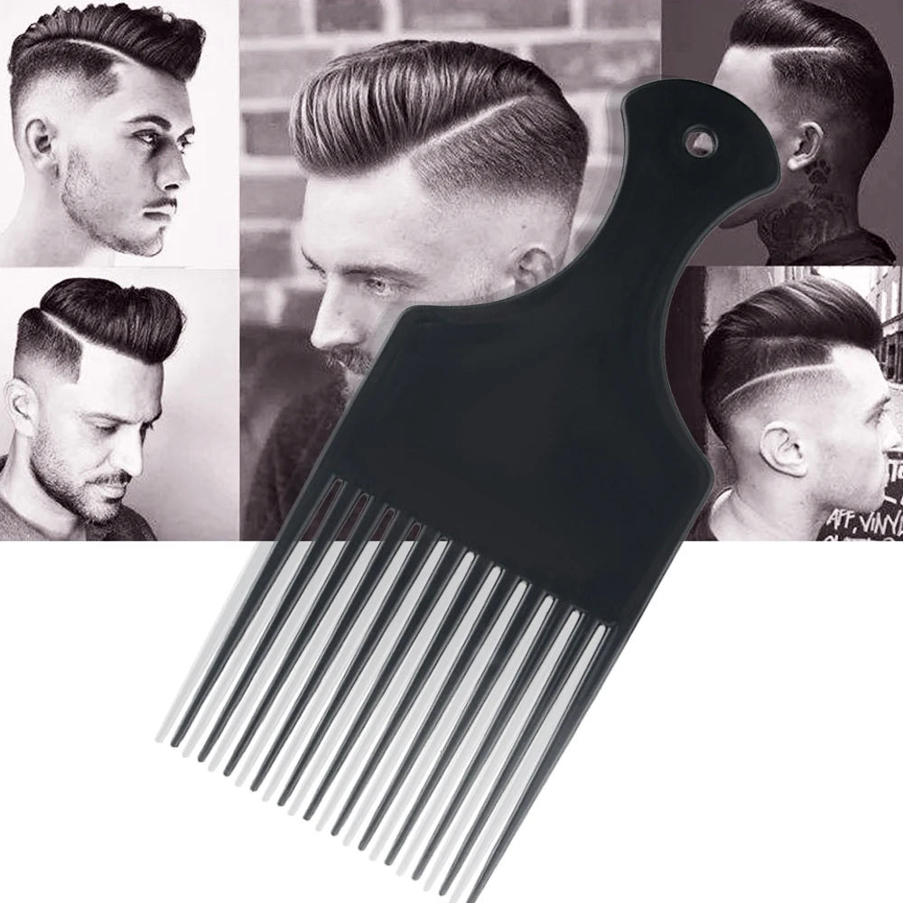 Afro Natural Curly Hair Comb Pick Hair Parting Comb African Braiding Comb Wide Teeth Retro Oil Head Styling Tool For Man Women