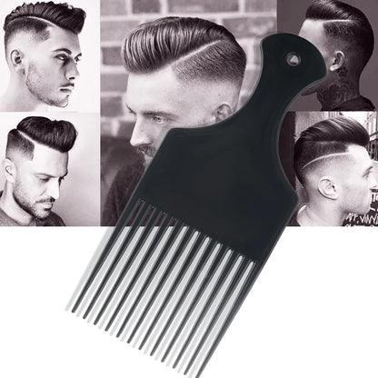 Afro Natural Curly Hair Comb Pick Hair Parting Comb African Braiding Comb Wide Teeth Retro Oil Head Styling Tool For Man Women