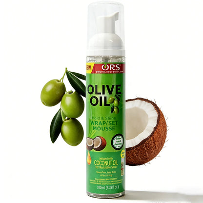 100ml Curly Hair Mousse Strong Hold Olive Oil Hair Styling Foam Anti-Frizz Wig Styling Mousse for Women Men