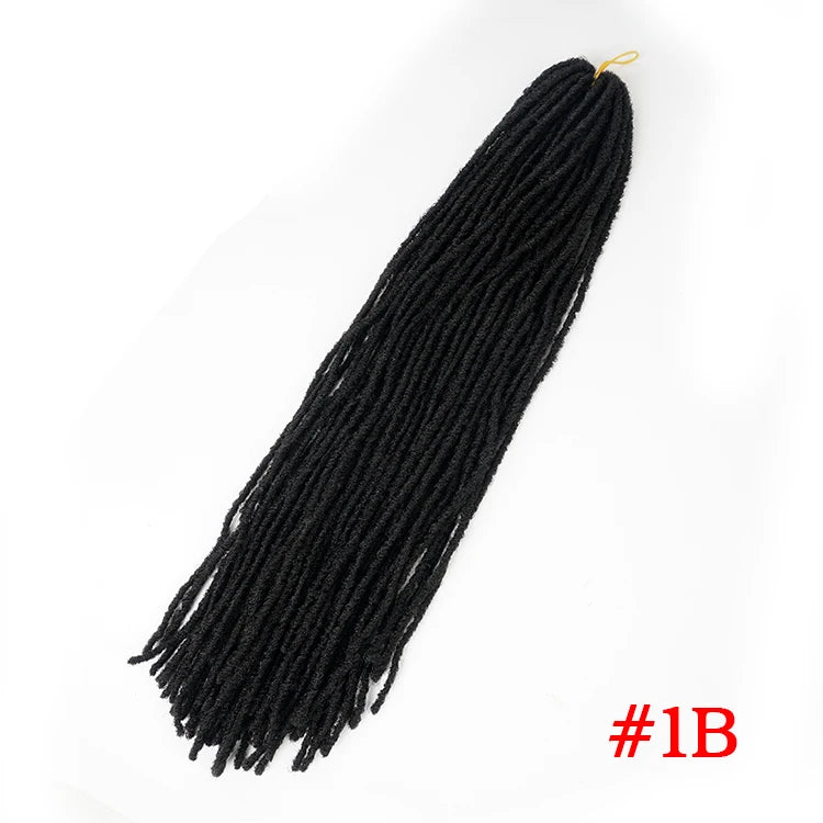 18 Inch Fake Hair Sister Locs Faux Locs Crochet Hair Accessories Synthetic Faux Locs Crochet Hair Extensions For Black Women