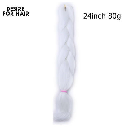 Desire for Hair 24inch Synthetic Braiding Hair Mix Tinsel Bling Bling Red Christmas Color Synthetic Hair Extensions Jumbo Braids