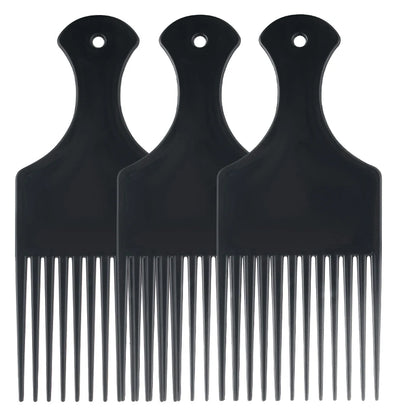 Afro Natural Curly Hair Comb Pick Hair Parting Comb African Braiding Comb Wide Teeth Retro Oil Head Styling Tool For Man Women