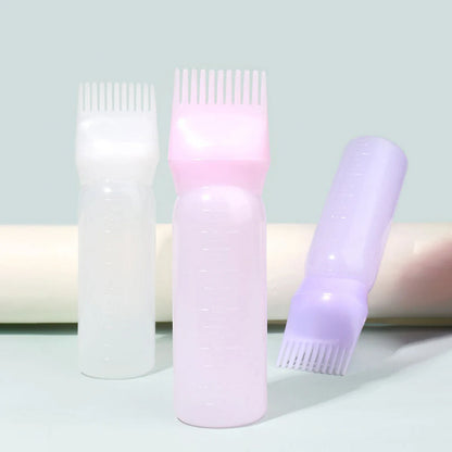 3pcs plastic hair dye brush shampoo bottles oil comb styling tools hair dye beauty salon tools Special for real hair wigs