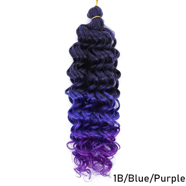 TOMO Synthetic Hair Ocean Wave Crochet Hair 18 24 Inches Freetress Water Wave Braiding Hair Crochet Braid Extensions for Women