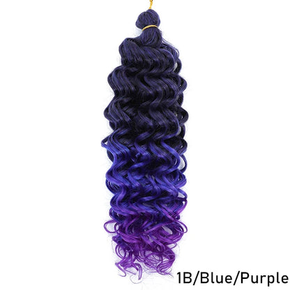 TOMO Synthetic Hair Ocean Wave Crochet Hair 18 24 Inches Freetress Water Wave Braiding Hair Crochet Braid Extensions for Women