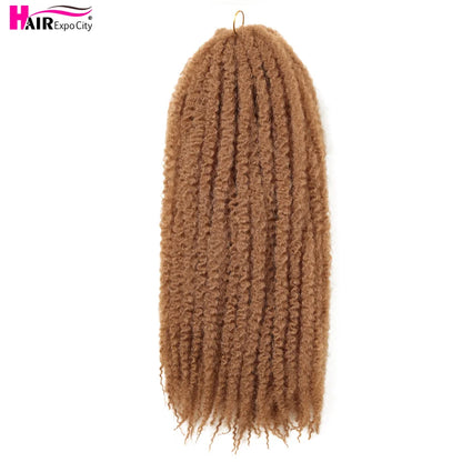 Marley Twist Hair Extensions 18inch Ombre Synthetic Braiding Hair Afro Kinky Curly Crochet Marley Braids Hair Expo City