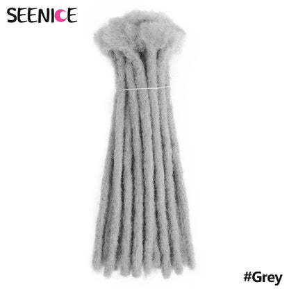 Dreadlocks Crochet Hair Extensions Afro Handmade Crochet Braids Synthetic Crochet Braiding Hair For Women And Men Ombre Brown