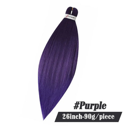 90G Yaki Synthetic Braiding Hair Jumbo Pre Stretched Hair Extensions For Women Kanekalon Curly Crochet Hair Braids Passion Twist